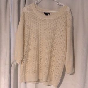 Covington Shimmery Cream Light-Weight Sweater
